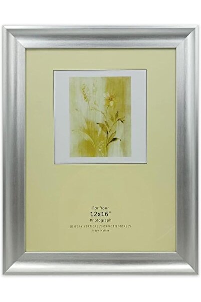 Decorhills إطار صور زجاجي مستطيل الشكل مع إطار خشبي