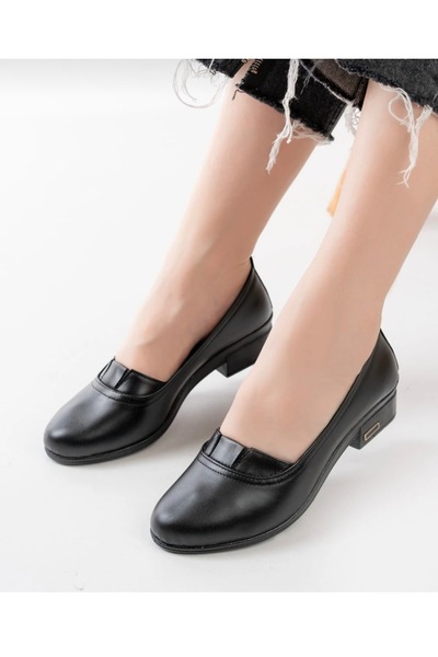 Derimoda Genuine leather women's daily shoes black