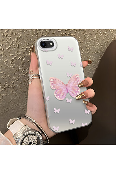 Hontinga iPhone 8 Compatible Silicone Edge Hard Back Anti-Fall Phone Case But...
