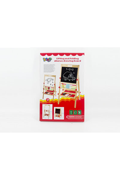 Noname Tabla educativa din lemn cu abac si 2 suprafete de scris &minus; pentr...