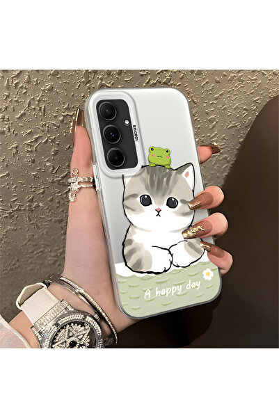 Hontinga حافظة هاتف سامسونج جالاكسي A55 متوافقة مع الحافة السيليكونية الصلبة ...