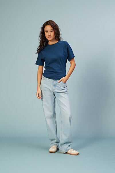 Nisan Tricou din bumbac cu mâneci raglan