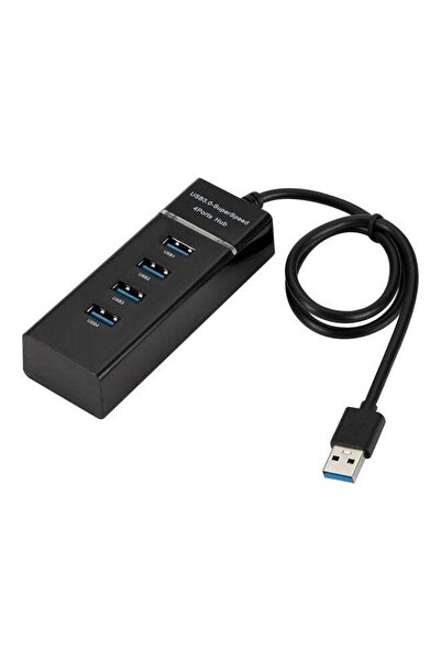 Generic 4-Port USB Hub Black