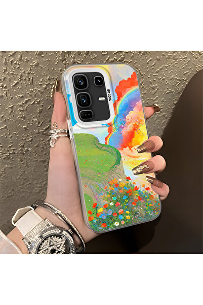 Hontinga حافظة هاتف إنفينيكس نوت 50 برو بلس متوافقة مع الحواف السيليكونية الص...