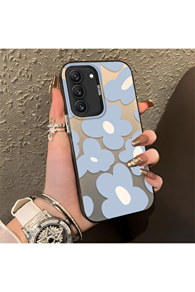 Hontinga حافظة هاتف سامسونج جالاكسي S22 متوافقة مع حافة السيليكون الصلبة ومضا...