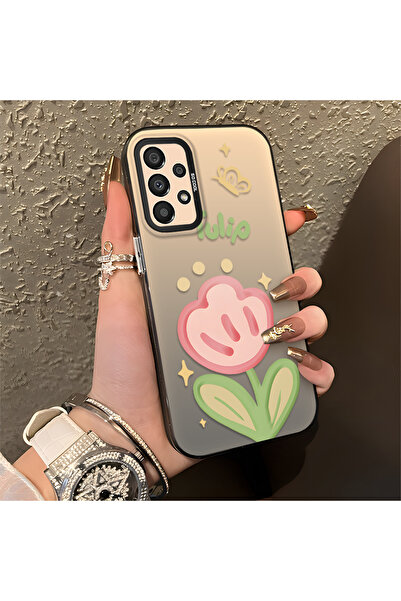 Hontinga حافظة هاتف سامسونج جالاكسي A33 5G متوافقة مع نمط الزهور من السيليكون...