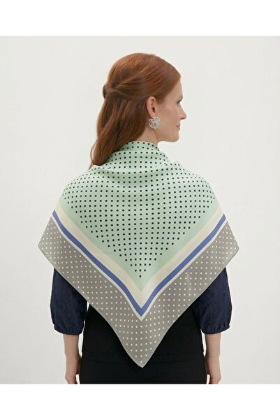 tarzınısec اختر ستايلك: وشاح/باندانا/إكسسوارات/وشاح مخطط باللون الرمادي منقط ...