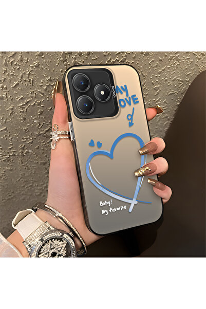 Hontinga Realme Note 60 Compatible Silicone Edge Hard Back Anti-Fall Phone Ca...