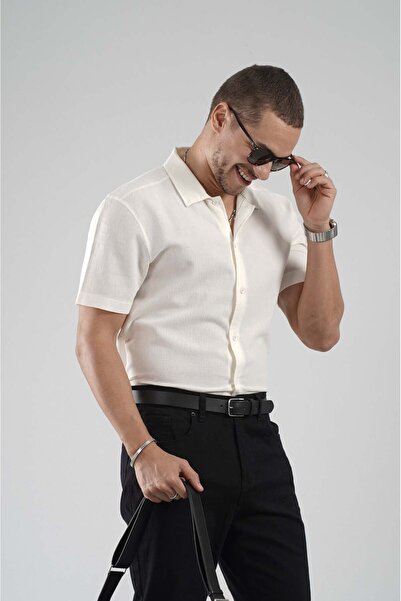 king brich Regular Fit Plain Lycra Shirt