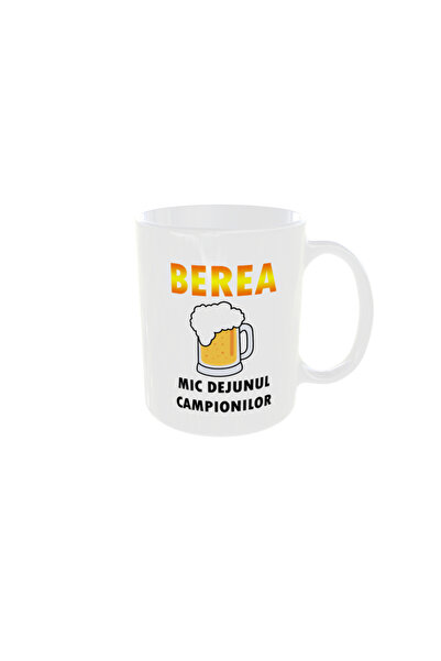OEM Cana personalizata berea mic dejunul campionilor , 350ml – cadoul ideal p...