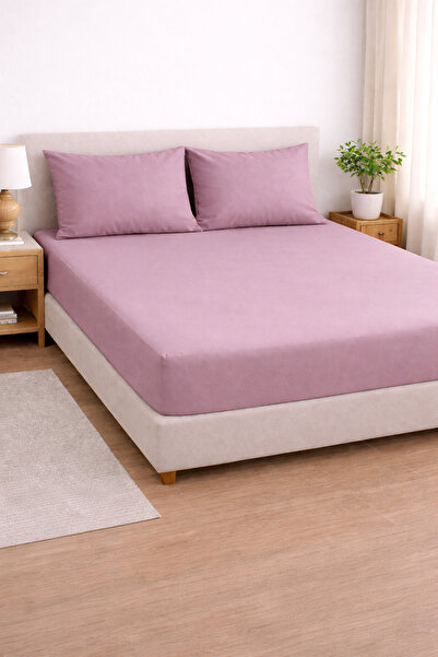 NazeninHome Satin 100% Cotton 210 Tc |   82 Elastic Fitted Sheet Set |   Pill...