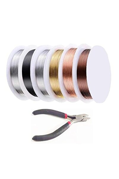 OEM Jewelry wire, 0.4 mm craft wire in colorful colors + cutting pliers