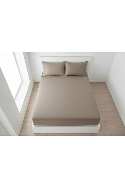 YAZICI طقم ملاءة سرير مطاطية من القطن مقاس 180x200 مع غطاءين للوسائد، ناعمة و...