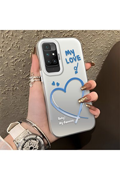 Hontinga حافظة هاتف Redmi 10 متوافقة مع الحواف السيليكونية الصلبة والمضادة لل...