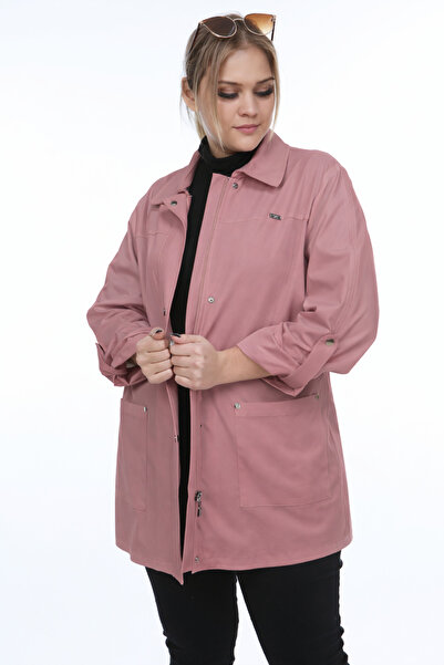 Veger Büyük Beden Trençkot