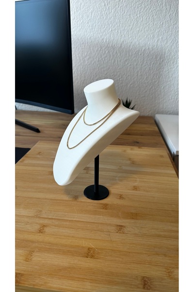 DU&ER Necklace Stand Bust Jewelry Display Stand Decorative Mounted Stand with...