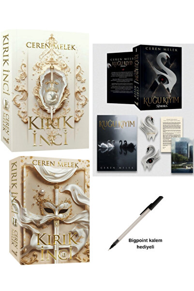 İndigo Kitap Kırık İnci 1 ve 2 / Kuğu Kıyım Simora Ciltsiz 3 Kitap Set Ceren ...