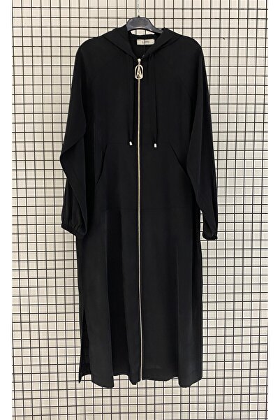 Armine Trendy Chic Hooded Zippered Raglan Sleeve Comfortable Cut Summer Hijab...