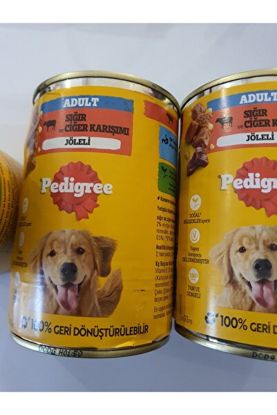 Pedigree PATİLİMARKET köpek konserve sığır ciğerli 6 adet