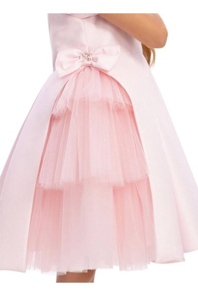 Pamina 3-7 Years Old Girl's Evening Dress Wedding Birthday Model Pink -3 Y