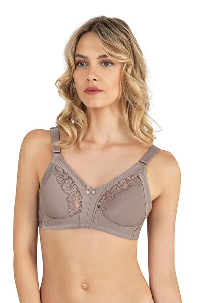 CSN CASANO Lace Detailed Minimizer Gathering Flat Bra