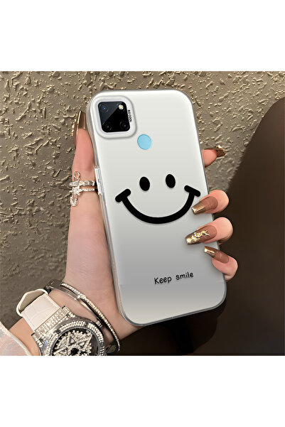 Hontinga حافظة هاتف Realme C21Y متوافقة مع حافة السيليكون الصلبة والمضادة للس...