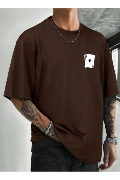 SUNFREE Μπλουζάκι ISKAMBİL με στάμπα, υπερμεγέθες, κοντομάνικο, με λαιμόκοψη ...