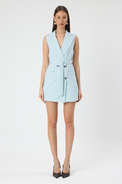 ABOUT US Button-Closure Cotton Regular Fit Jacket with Belt Detail # 7909