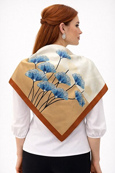 tarzınısec اختر تصميمك المفضل: وشاح جينكو بني / باندانا / إكسسوار مقاس 48x48 سم