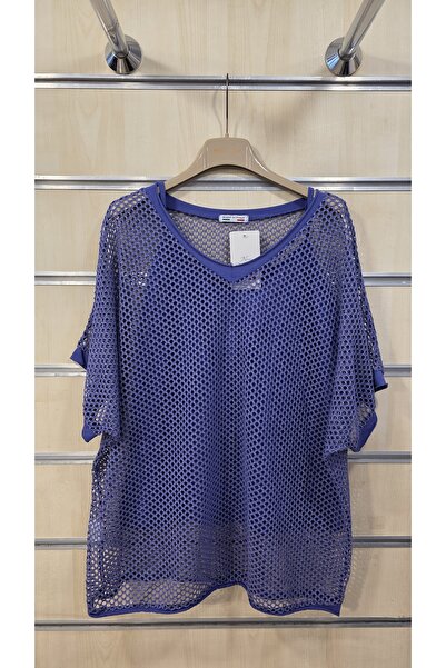 Park Moda بلوزة شبكية مع حمالة داخلية برباط