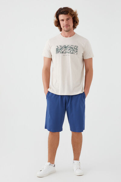 Arnetta Guide Your Soul Light Yellow Men's Bermuda Suit