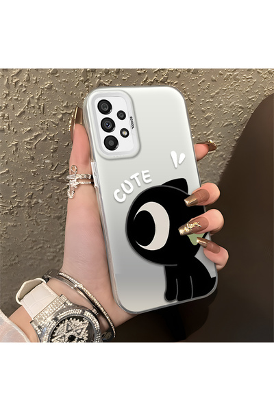 Hontinga حافظة هاتف سامسونج جالاكسي A73 متوافقة مع الحواف السيليكونية الصلبة ...