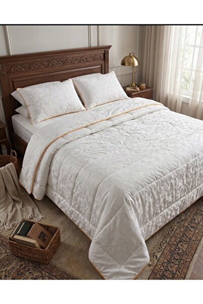 DURUCLASS Lamirahome Double Wool Quilt 100% Natural Wool Elegant 195*215 - He...