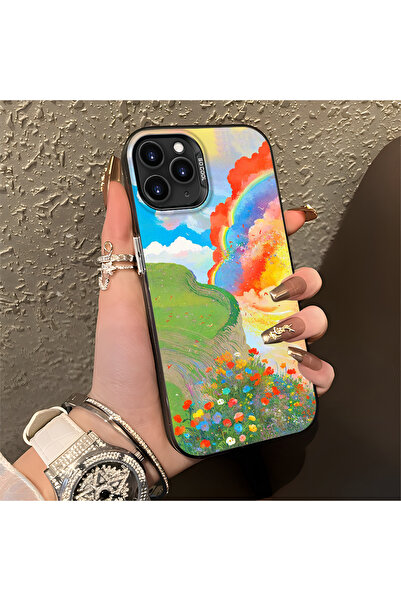 Hontinga iPhone 11 Pro Max Compatible Silicone Edge Hard Back Anti-Fall Phone...