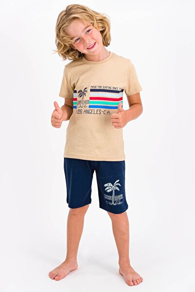 ROLY POLY Boy's Navy Blue Bermuda Suit Rp1695-3