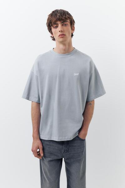 Pull & Bear STWD logolu boxy tişört