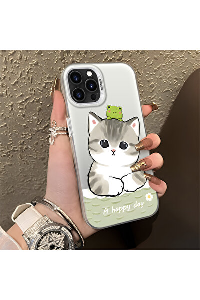 Hontinga iPhone 16 Pro Compatible Silicone Edge Hard Back Anti-Fall Phone Cas...