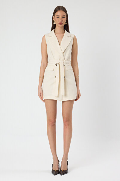 ABOUT US Button-Closure Cotton Regular Fit Jacket with Belt Detail # 7909