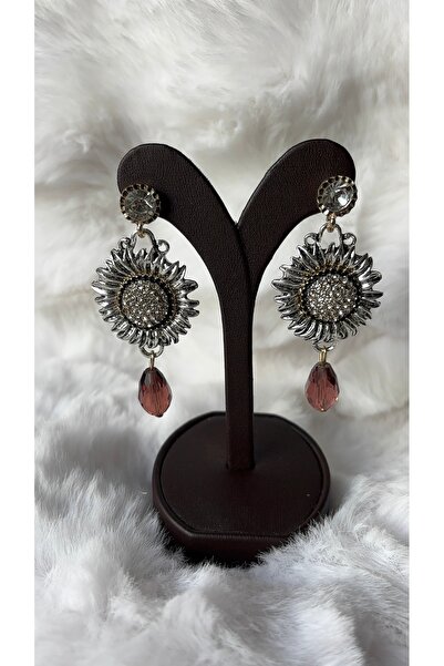 Stelle Jewelry Women's Vintage Silver Stainless Steel Sunflower Earrings with...