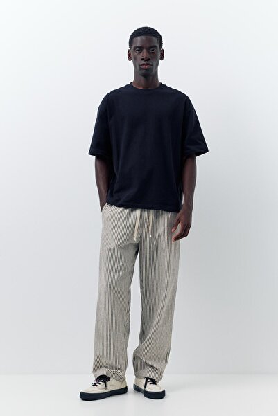 Pull & Bear Rustik çizgili jogger pantolon