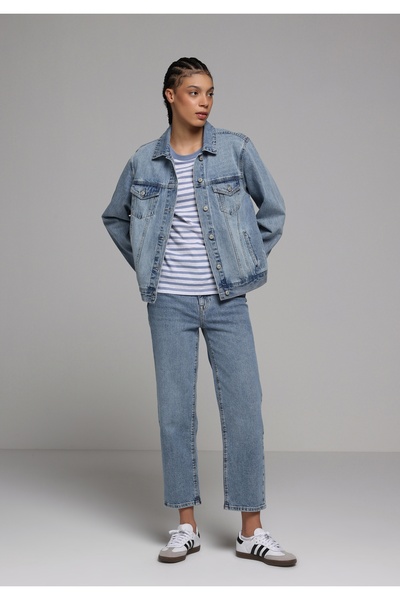 Colin's Straight Fit Women's Light Indigo Denim Jean Trousers