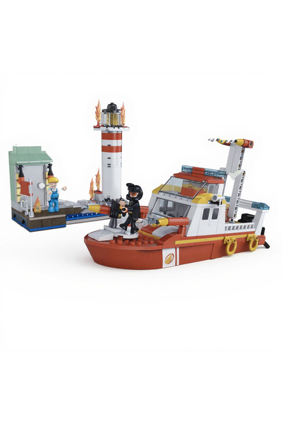 TUFY TOYS Cogo Lighthouse and Rescue Boat