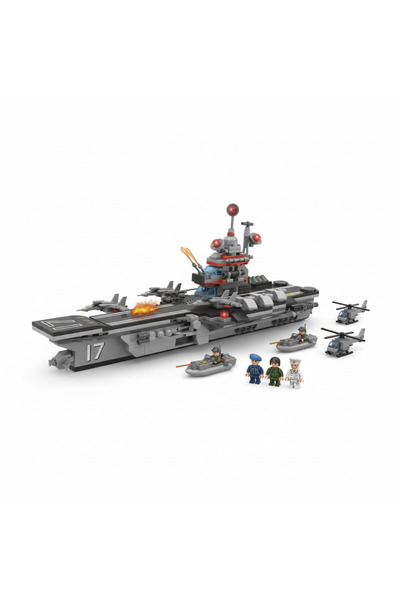 TUFY TOYS 4 IN 1 ASKERİ UÇAK GEMİSİ YAPI SETİ