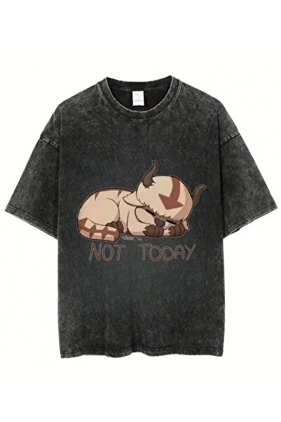 Toum Anime Avatar Printed Unisex Washable Vintage Oversize T-Shirt