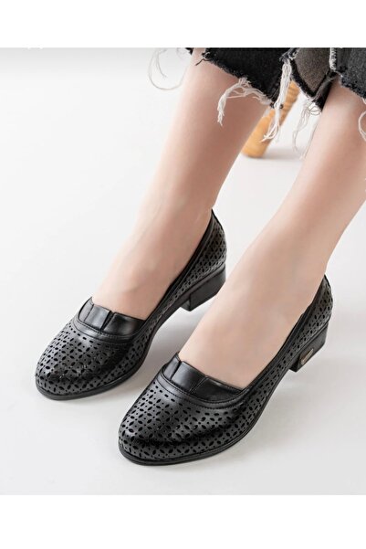 Derimoda Genuine leather women's daily shoes black