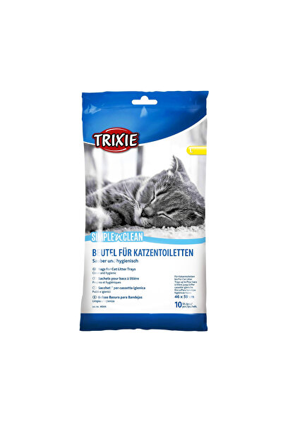 Trixie Simple 'n' Clean Cat Litter Tray Bags (Large, Pack of 10) | Size 46x59cm