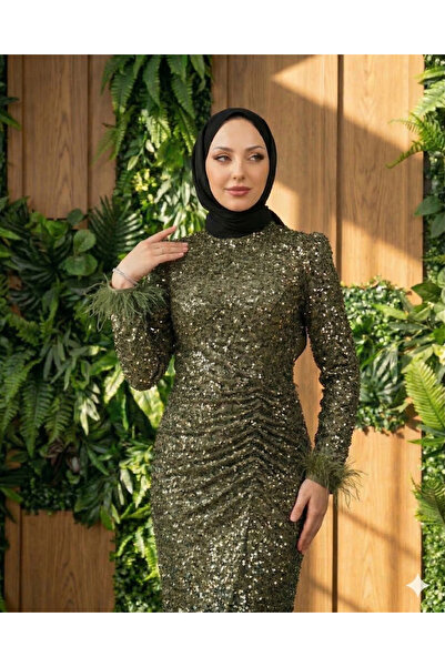 VAIMONI MODA Ahu Payet Detay Abiye