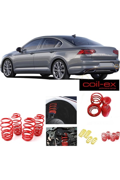 X POWER TUNİNG VW PASSAT B8.5 2020-2014 DİZEL UYUMLU COİL-EX 4.5 CM SPOR YAY
