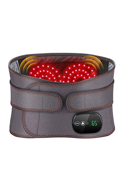 INVICTWIN Centură Lombară - Masaj Vibrații și Compresie, Încălzire Reglabilă ...