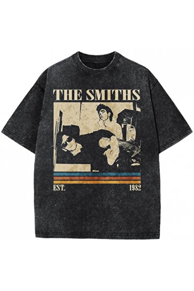Toum The Smiths Printed Unisex Washable Vintage Oversize T-Shirt